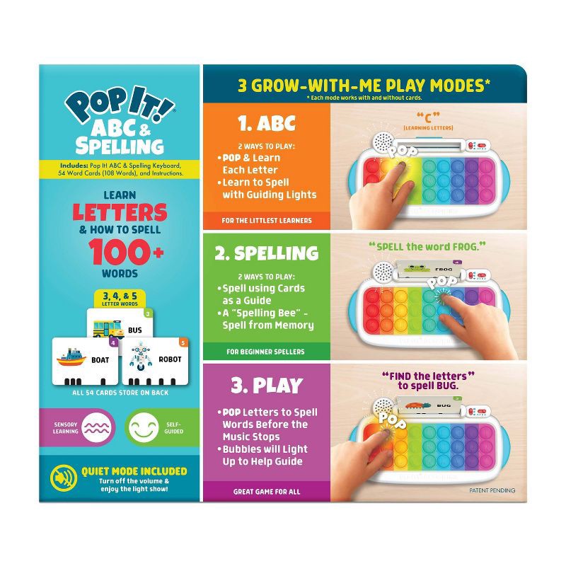 slide 4 of 9, Chuckle & Roar Chuckle and Roar ABC & Spelling Pop Keyboard, 1 ct