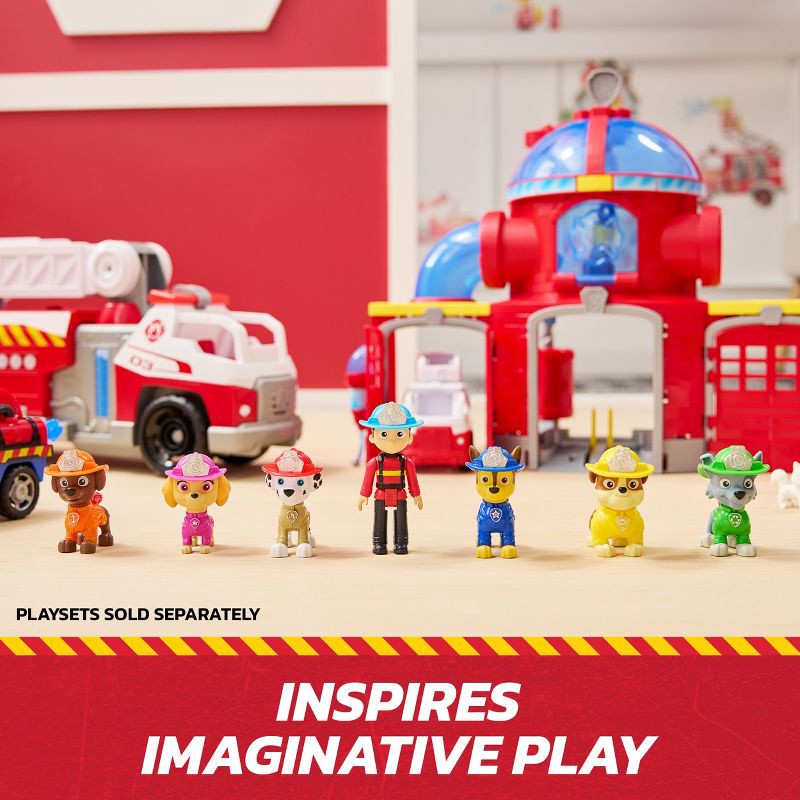slide 6 of 6, PAW Patrol Fire Rescue Team Pack, 7 Collectible Figures - Ryder, Chase, Marshall, Skye, Rubble, Rocky & Zuma, 1 ct