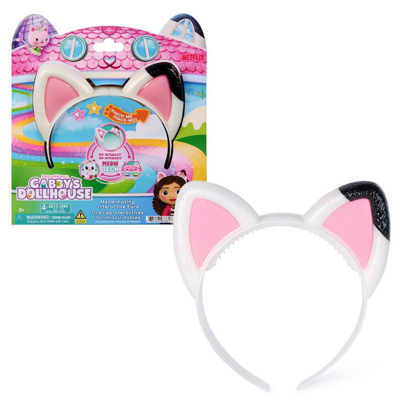 slide 1 of 7, Gabby's Dollhouse: The Movie, Meow-Mazing Interactive Ears Headband, 3 Play-Modes, Lights & Sounds, 1 ct