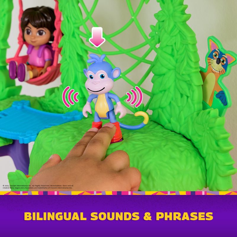 slide 5 of 10, Dora the Explorer Dora Explore & Play Rainforest Casita Playset, Dora & Boots Figures, Furniture, Sound Fx, 1 ct