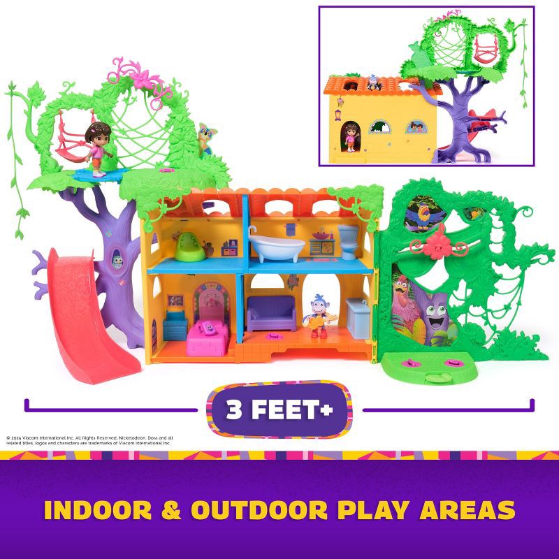 slide 7 of 10, Dora the Explorer Dora Explore & Play Rainforest Casita Playset, Dora & Boots Figures, Furniture, Sound Fx, 1 ct