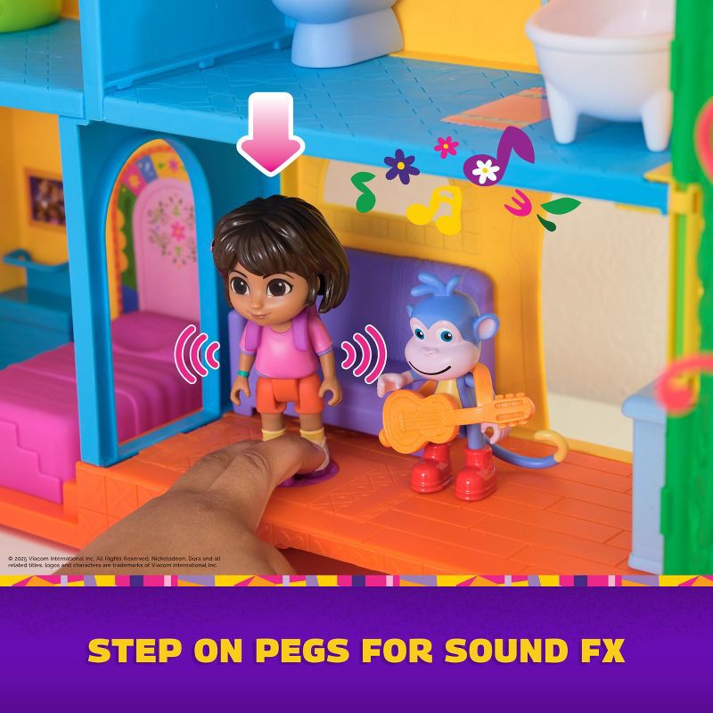 slide 8 of 10, Dora the Explorer Dora Explore & Play Rainforest Casita Playset, Dora & Boots Figures, Furniture, Sound Fx, 1 ct