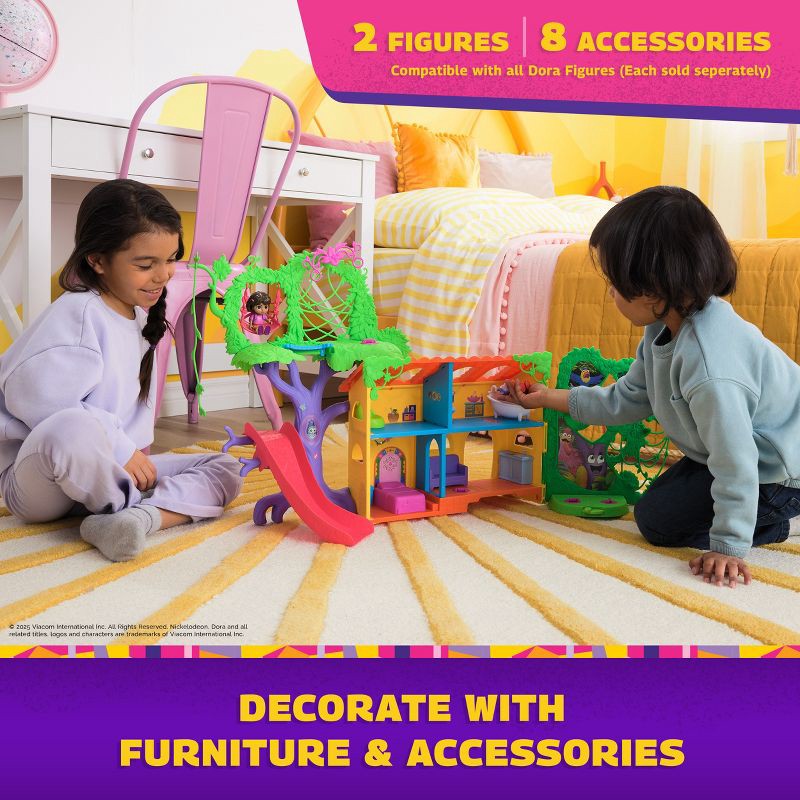 slide 9 of 10, Dora the Explorer Dora Explore & Play Rainforest Casita Playset, Dora & Boots Figures, Furniture, Sound Fx, 1 ct