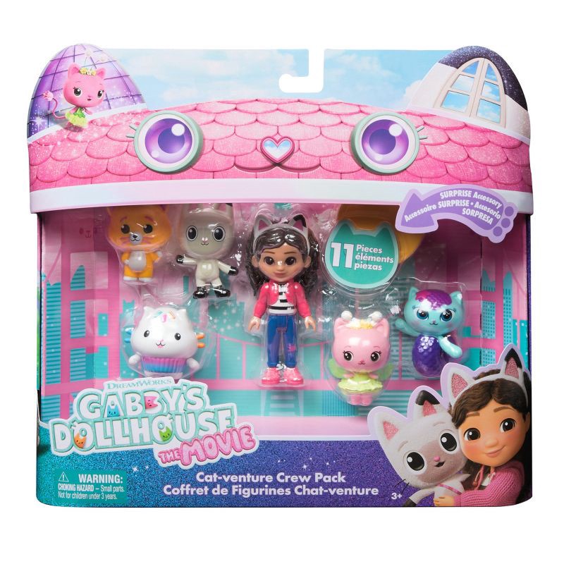 slide 4 of 8, Gabby's Dollhouse: The Movie, Cat-Venture Crew Pack Figures & Accessories Set - 11pk, 11 ct