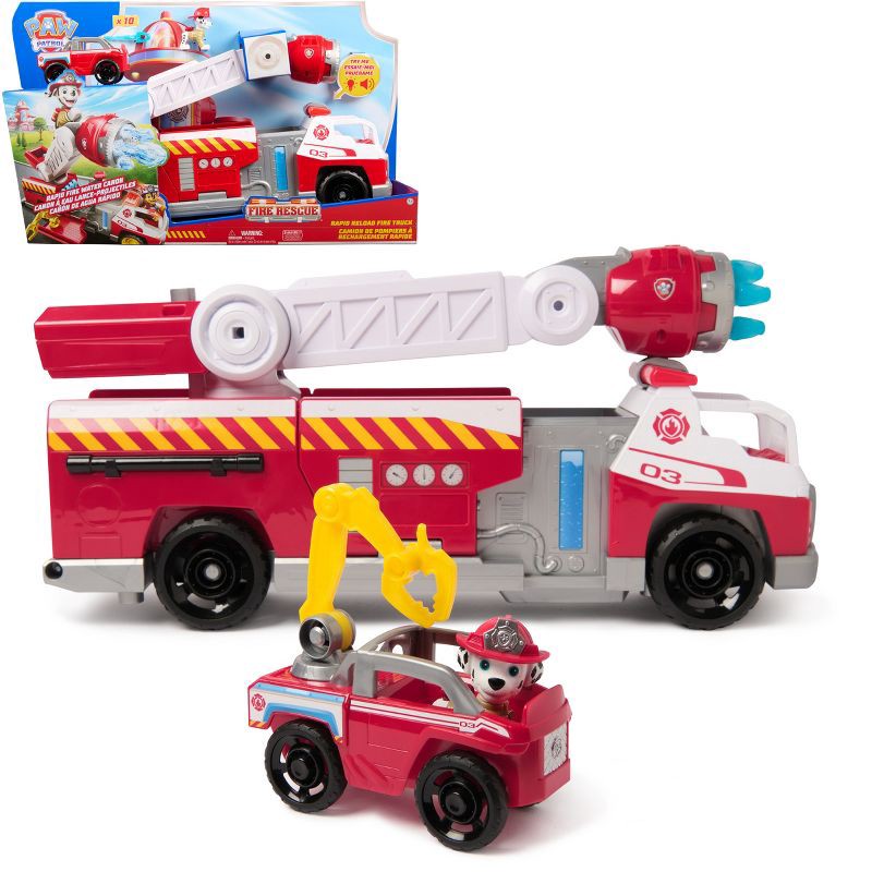 slide 1 of 8, PAW Patrol Fire Rescue Deluxe FireTruck Toy Vehicle, 1 ct