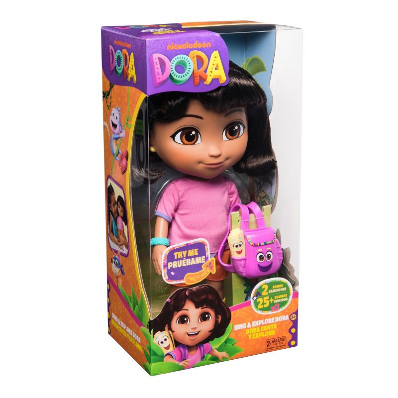 slide 2 of 10, Dora the Explorer Sing & Explore Dora Fashion Doll(English), 1 ct