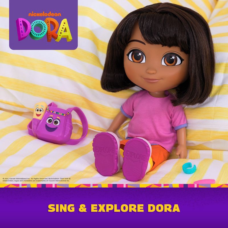 slide 3 of 10, Dora the Explorer Sing & Explore Dora Fashion Doll(English), 1 ct