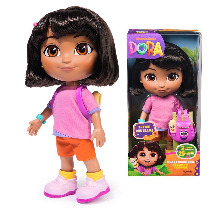 slide 1 of 10, Dora the Explorer Sing & Explore Dora Fashion Doll(English), 1 ct