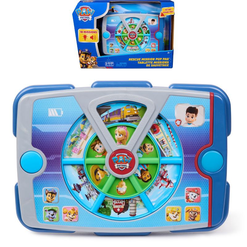 slide 1 of 5, PAW Patrol Academy Rescue Mission Pup Pad, Interactive Toy with Lights, Sounds & Music, 1 ct