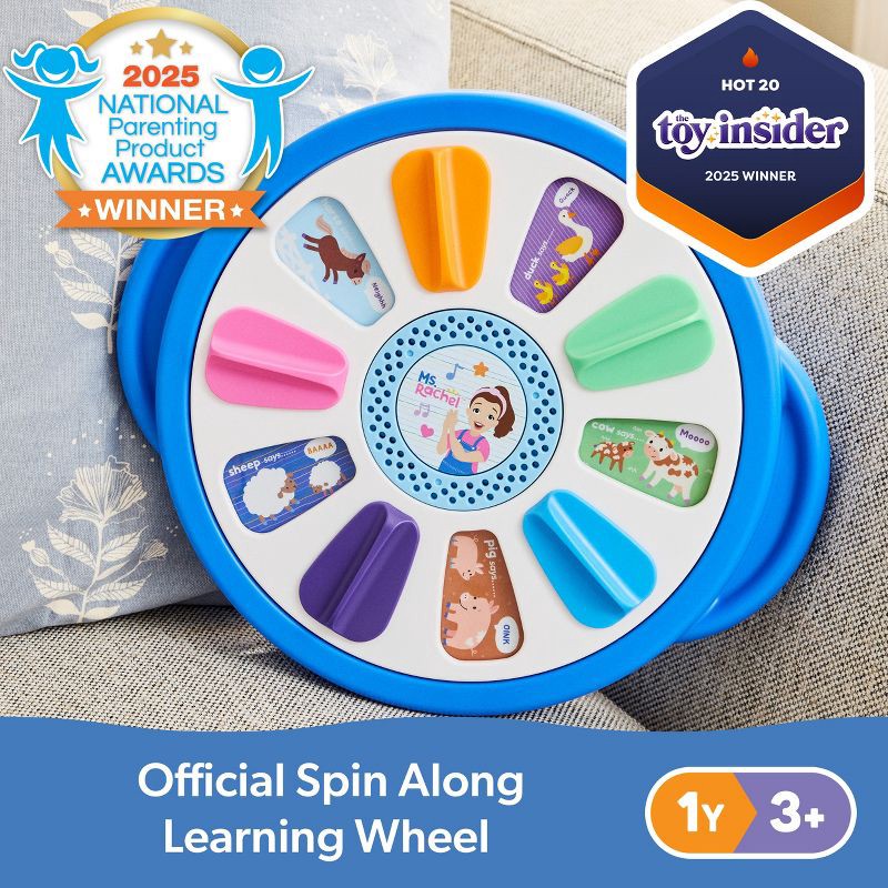 slide 2 of 11, Ms. Rachel Spin Along Learning Wheel, 1 ct