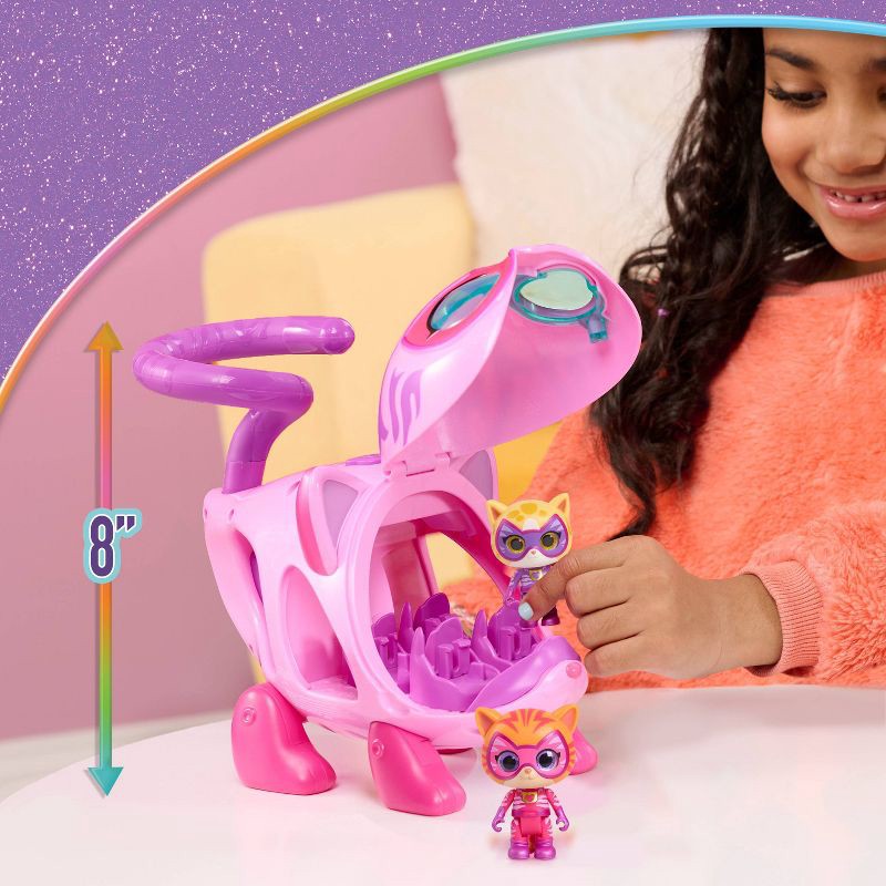 slide 3 of 7, SuperKitties Su-Purr Wild Kitty Copter Doll Playset - 3pk: Plastic Cat-Themed Toy Set with Three Pieces, 3 ct
