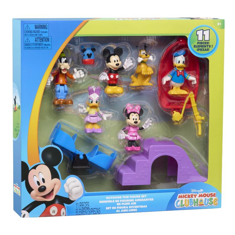 slide 9 of 9, Mickey Mouse Deluxe Action Figure: Set of 6, Plastic TV & Movies Theme, 12" Height, 1 ct