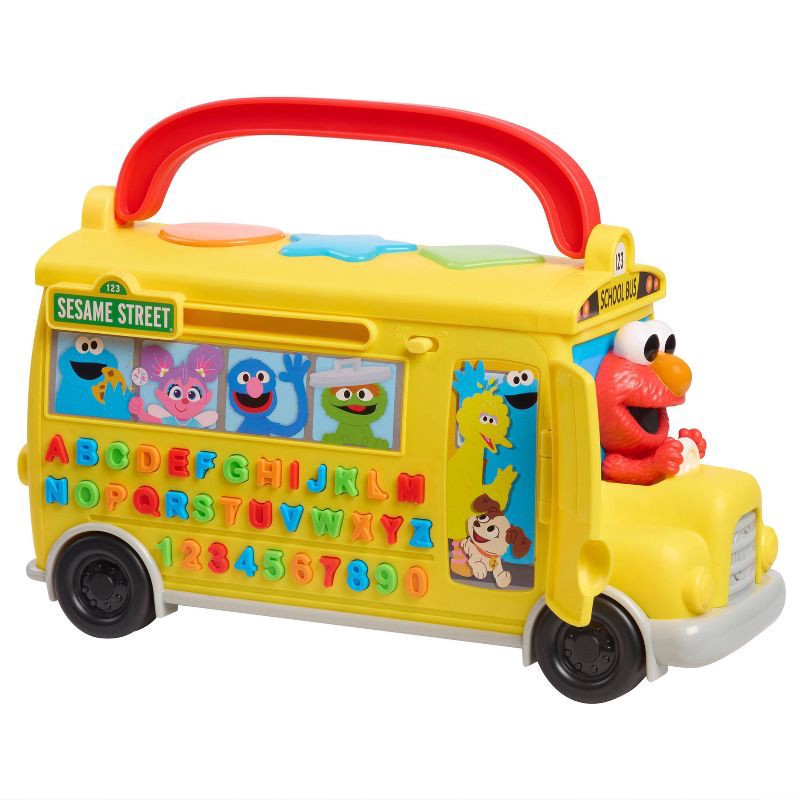 slide 2 of 10, Sesame Street Elmo's Learn & Go School Bus Toy: Baby and Toddler Learning Plastic Toy for Creative Thinking, 1 ct