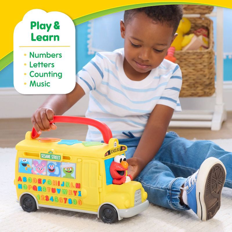 slide 5 of 10, Sesame Street Elmo's Learn & Go School Bus Toy: Baby and Toddler Learning Plastic Toy for Creative Thinking, 1 ct
