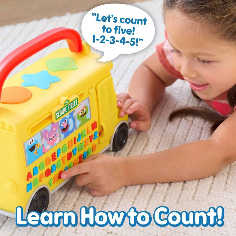 slide 6 of 10, Sesame Street Elmo's Learn & Go School Bus Toy: Baby and Toddler Learning Plastic Toy for Creative Thinking, 1 ct