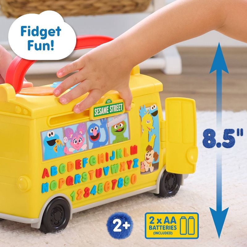 slide 8 of 10, Sesame Street Elmo's Learn & Go School Bus Toy: Baby and Toddler Learning Plastic Toy for Creative Thinking, 1 ct