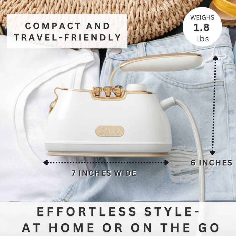 slide 5 of 11, SALAV IS-900 Retro Edition Duopress Steamer and Iron Pearl, 1 ct