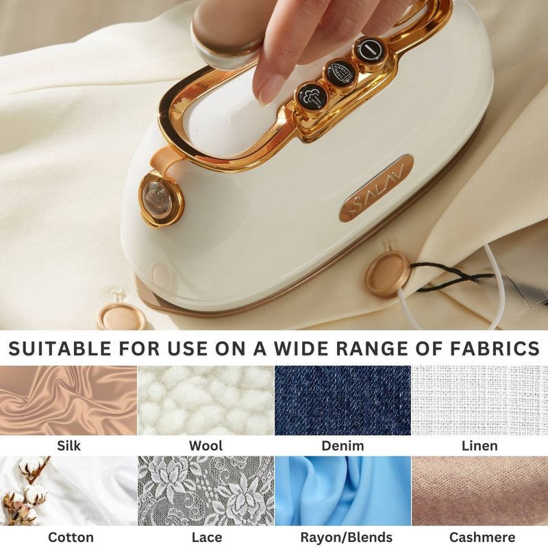 slide 6 of 11, SALAV IS-900 Retro Edition Duopress Steamer and Iron Pearl, 1 ct