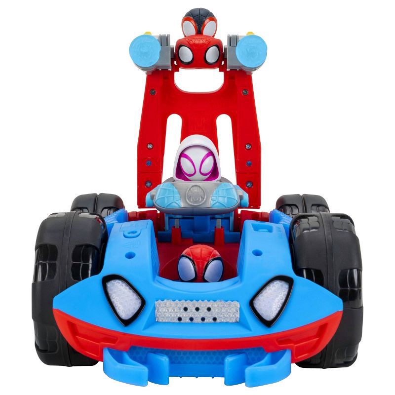 slide 3 of 9, Spidey and His Amazing Friends Deluxe Feature Team Spidey Flip & Reveal Cruiser Toy Vehicle, 1 ct