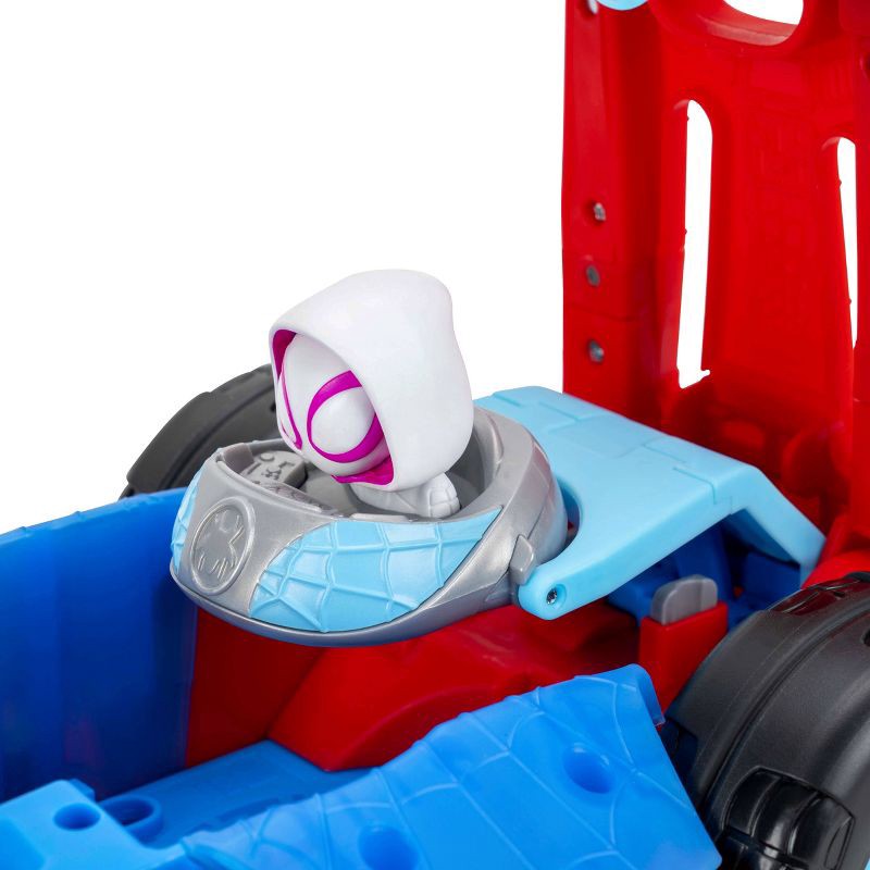 slide 6 of 9, Spidey and His Amazing Friends Deluxe Feature Team Spidey Flip & Reveal Cruiser Toy Vehicle, 1 ct