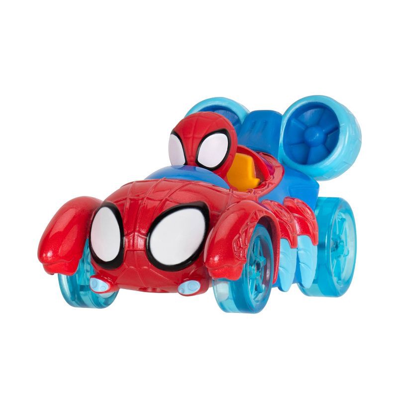 slide 4 of 16, Disney Spidey and His Amazing Friends Diecast Amazing Metal Water Webs Toy Vehicle - 7pk: 1:8 Scale, Plastic Car Set, 7 ct