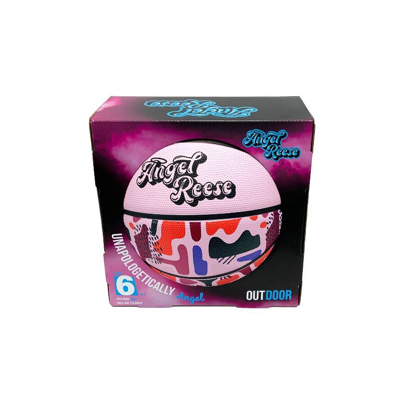 slide 3 of 5, Angel Reese Artistic 28.5" Basketball – Pink, 1 ct