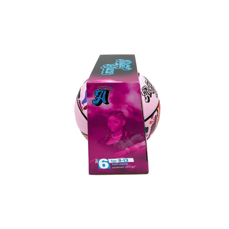 slide 4 of 5, Angel Reese Artistic 28.5" Basketball – Pink, 1 ct