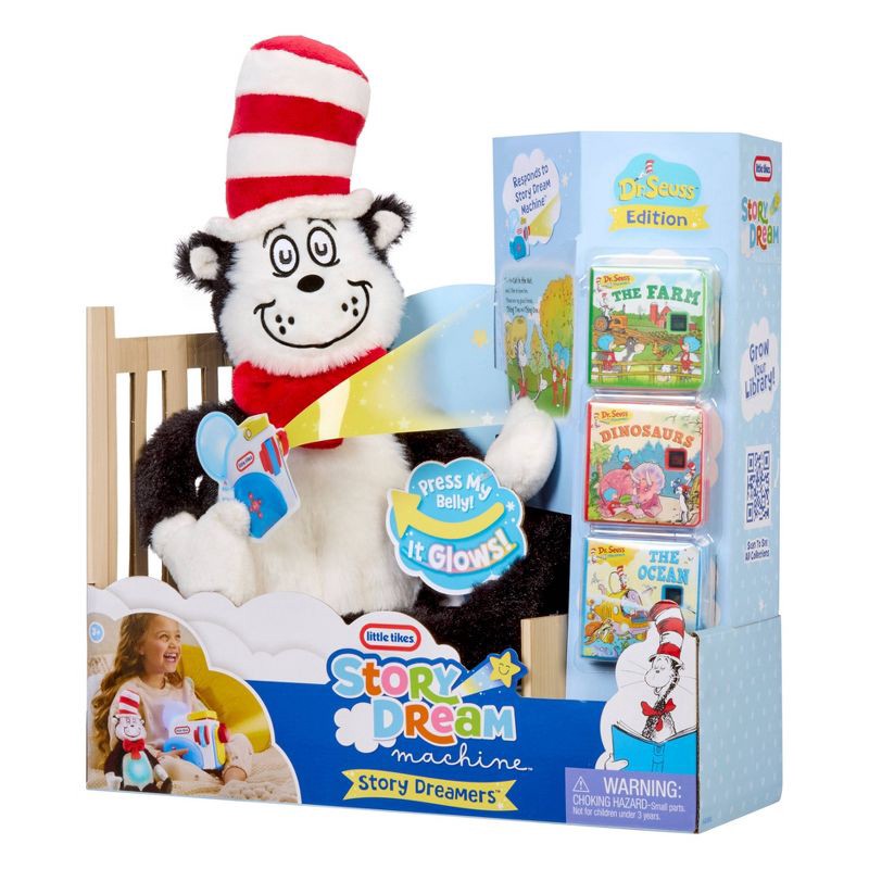 slide 6 of 7, Little Tikes Story Dreamers Cat in the Hat Plush: Dr. Seuss Licensed Soft Toy, Home & Family Theme, 4-Piece Set, 1 ct