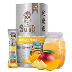 Salud Energy + Focus Pineapple Mango Electrolyte Drink Mix - 6pk/0.21oz Packet Sticks