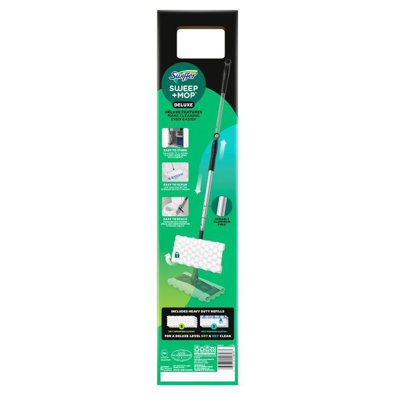 slide 14 of 14, Swiffer Deluxe Sweep + Mop, 1 ct
