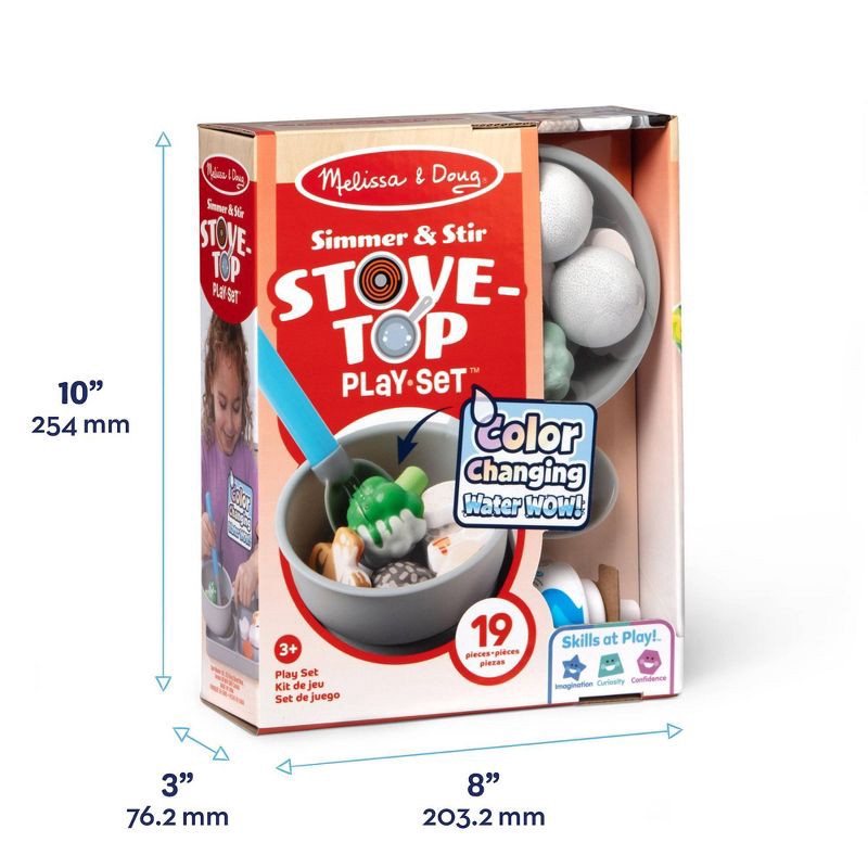 slide 8 of 9, Melissa & Doug Water WOW Saute & Serve Play Set: Plastic Kitchen Accessories, Educational Focus on Motor Skills, 1 ct