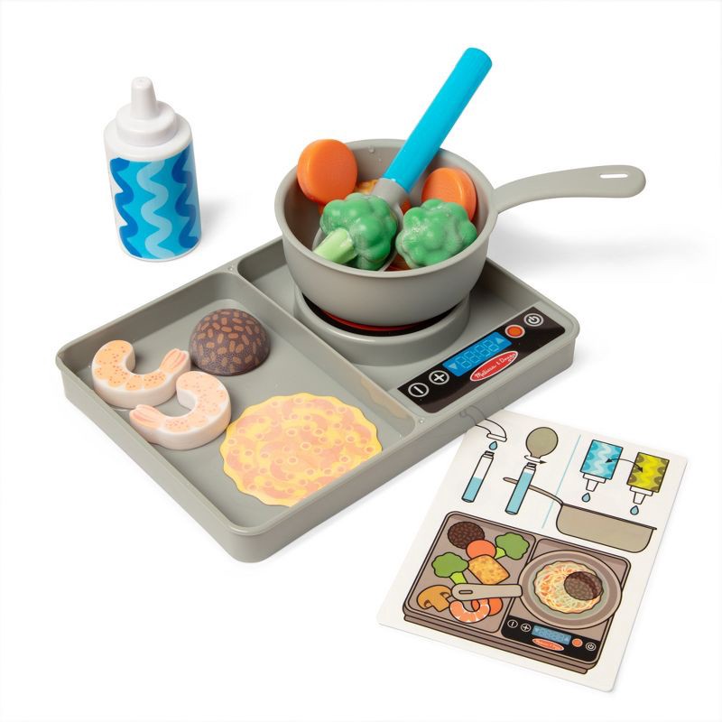 slide 1 of 9, Melissa & Doug Water WOW Saute & Serve Play Set: Plastic Kitchen Accessories, Educational Focus on Motor Skills, 1 ct