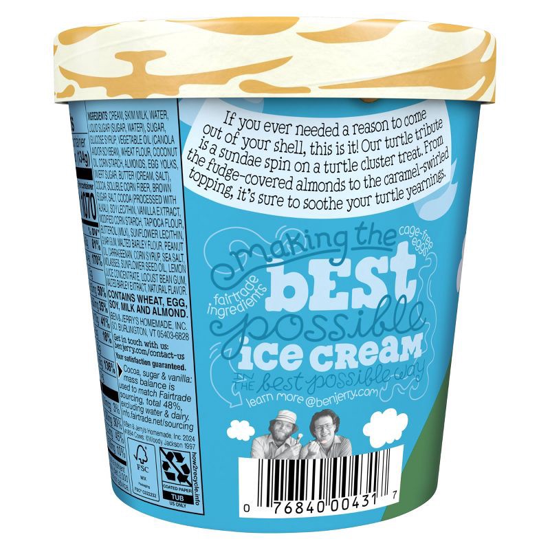 slide 2 of 8, Ben & Jerry's Turtle Frozen Sundae - 14.44 fl oz, 14.44 fl oz