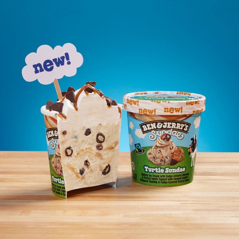 slide 4 of 8, Ben & Jerry's Turtle Frozen Sundae - 14.44 fl oz, 14.44 fl oz