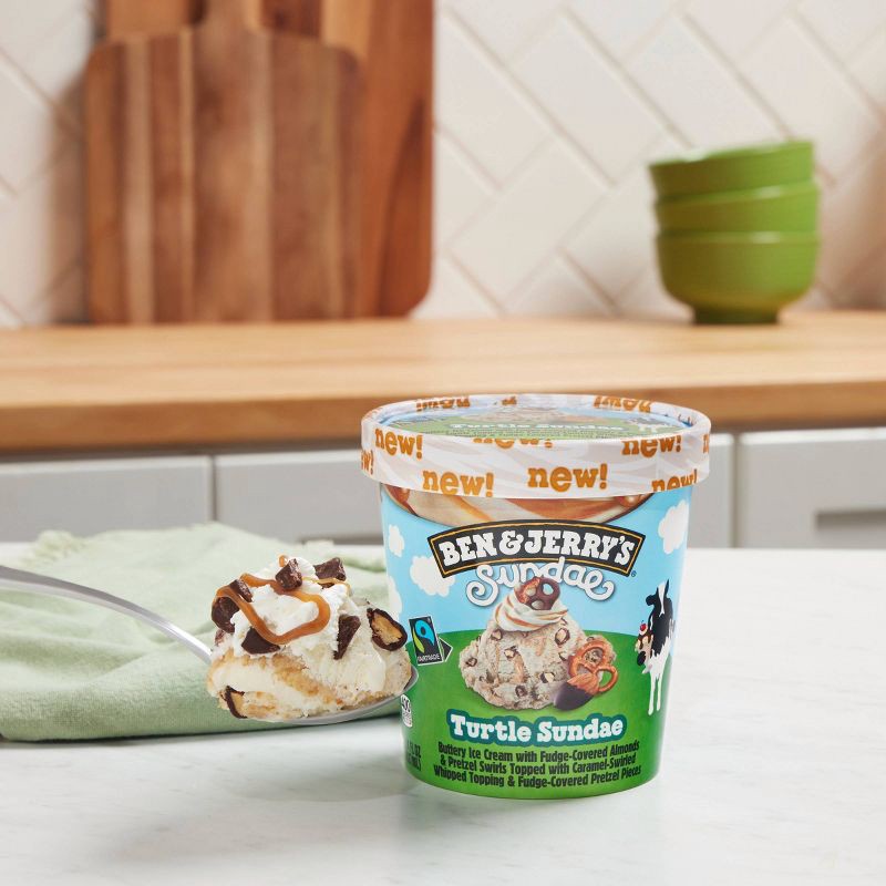 slide 7 of 8, Ben & Jerry's Turtle Frozen Sundae - 14.44 fl oz, 14.44 fl oz