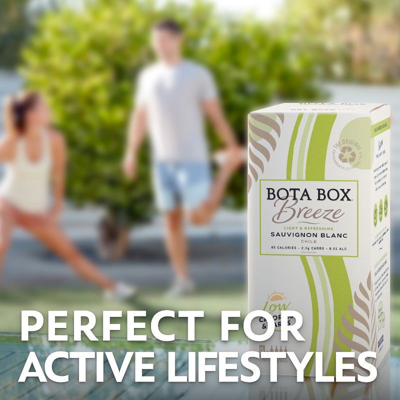 slide 4 of 8, Bota Box Breeze Sauvignon Blanc - 3L Box, 3 liter