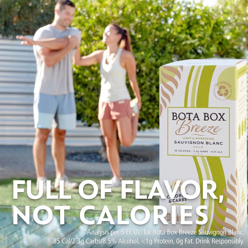 slide 5 of 8, Bota Box Breeze Sauvignon Blanc - 3L Box, 3 liter