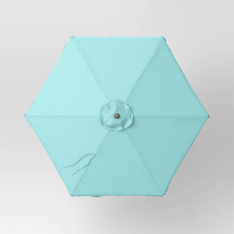slide 3 of 6, 7.5' Round Scalloped Umbrella Jade Isle - Threshold™, 1 ct
