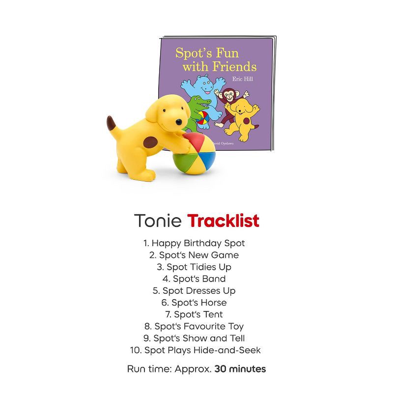 slide 5 of 6, tonies Spot's: Fun with Friends Tonie Figurine: Language Skills, Creative Thinking Educational Toy, 1 ct