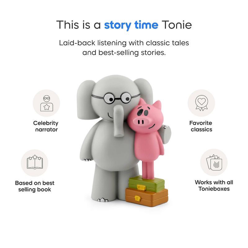 slide 4 of 6, tonies Elephant & Piggie Tonie Figurine: Language Skills and Creative Thinking Electronic Storybooks, 1 ct