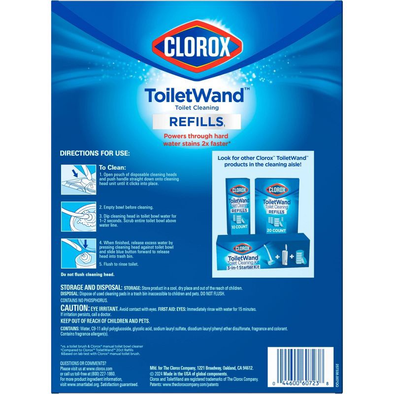 slide 10 of 14, Clorox ToiletWand Refills Disposable Wand Heads - 30ct, 30 ct