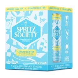Spritz Society Lemon Iced Tea - 4pk/355ml Cans