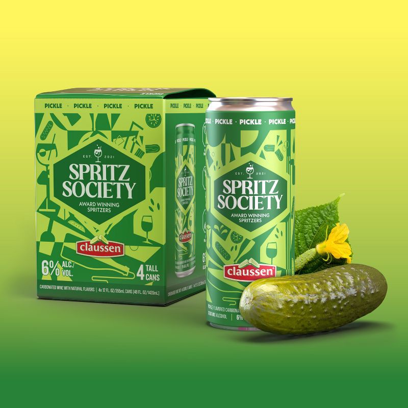 slide 2 of 4, Spritz Society Pickle - 4pk/355ml Cans, 4 ct; 355 ml