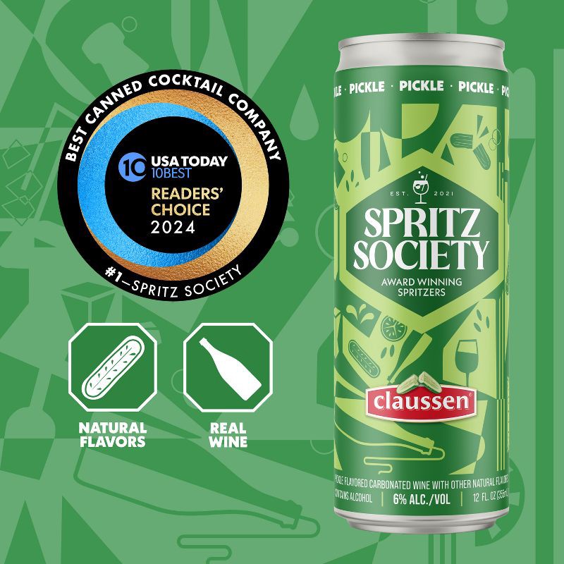 slide 4 of 4, Spritz Society Pickle - 4pk/355ml Cans, 4 ct; 355 ml