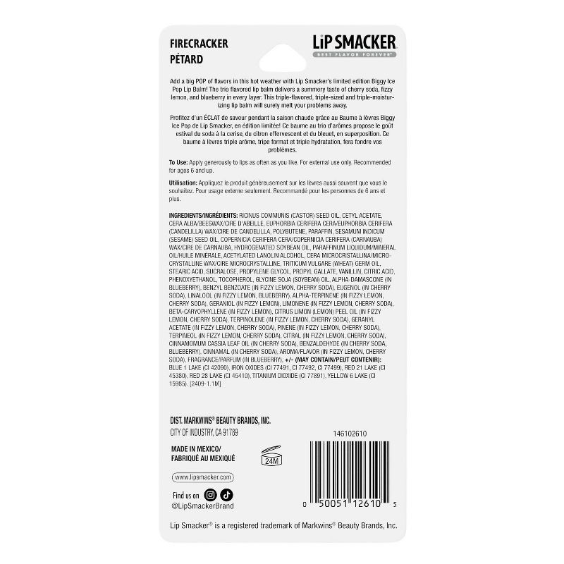 slide 4 of 4, Lip Smacker Biggy Lip Balm - Firecracker - 1oz, 1 oz