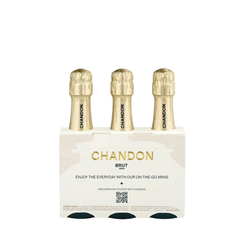 slide 2 of 6, Chandon Brut Sparkling Wine - 3pk/187ml Bottles, 3 ct; 187 ml