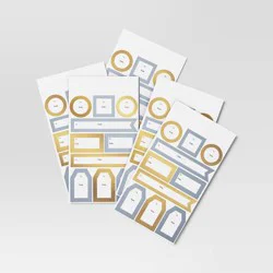 50ct Christmas Peel and Stick Gift Tags Metallic Gold/Silver - Wondershop™