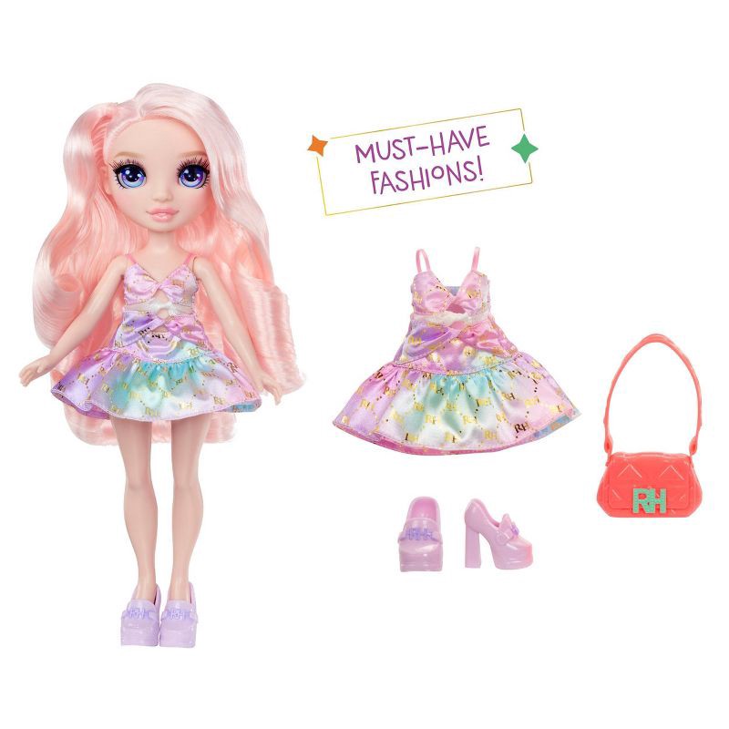 slide 2 of 5, Rainbow High My Fashion Style Bella, Pink 11" Fashion Doll with Statement Outfit, Stylish Handbag: Articulated Creativity Doll, Wavy Pink Hair, 1 ct