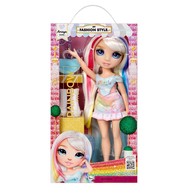 slide 6 of 6, Rainbow High My Fashion Style Amaya, Rainbow 11" Fashion Doll with Statement Outfit, Stylish Handbag, 1 ct