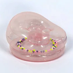 PM&J Home Prism Pom Pom Pink Multi Blow Up Chair